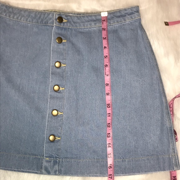 American Apparel Denim Button down Skirt - Picture 5 of 6